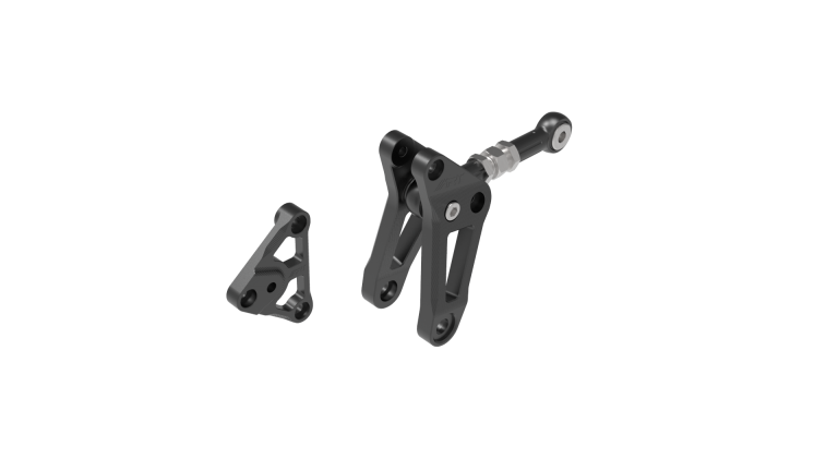 Shock absorber mount and linkage