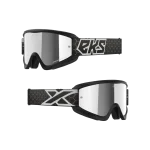 GOX FLAT-OUT MIRROR GOGGLE BLACK, WHITE – SILVER MIRROR LENS