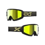 GOX FLAT-OUT MIRROR GOGGLE BLACK, GOLD METALLIC – GOLD MIRROR LENS