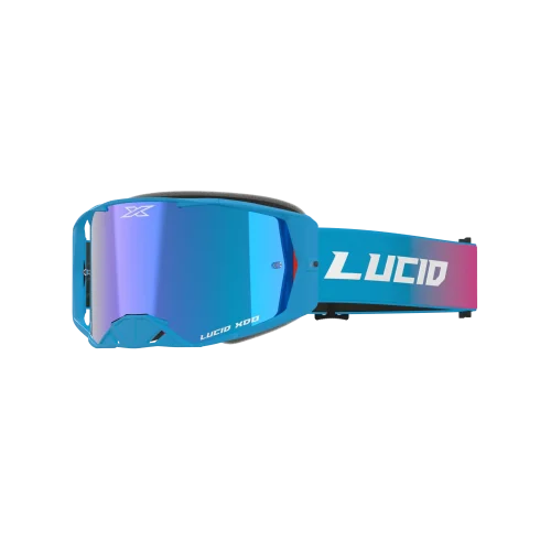 LUCID GOGGLE LUCID TM FLO FADE PINK - BLUE MIRROR LENS
